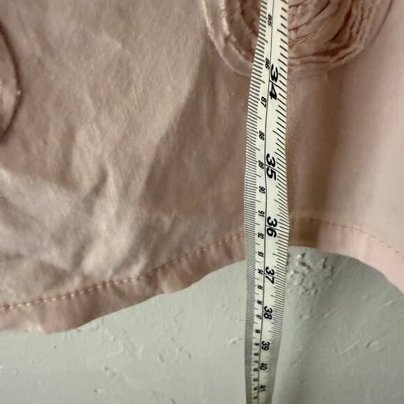 Two Star Dog Pink Linen Blend Dress Size S Embroidered Hem Sleeveless 36” - Picture 8 of 8